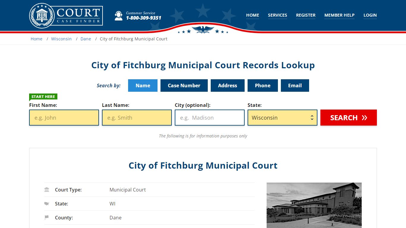 City of Fitchburg Municipal Court Records Lookup