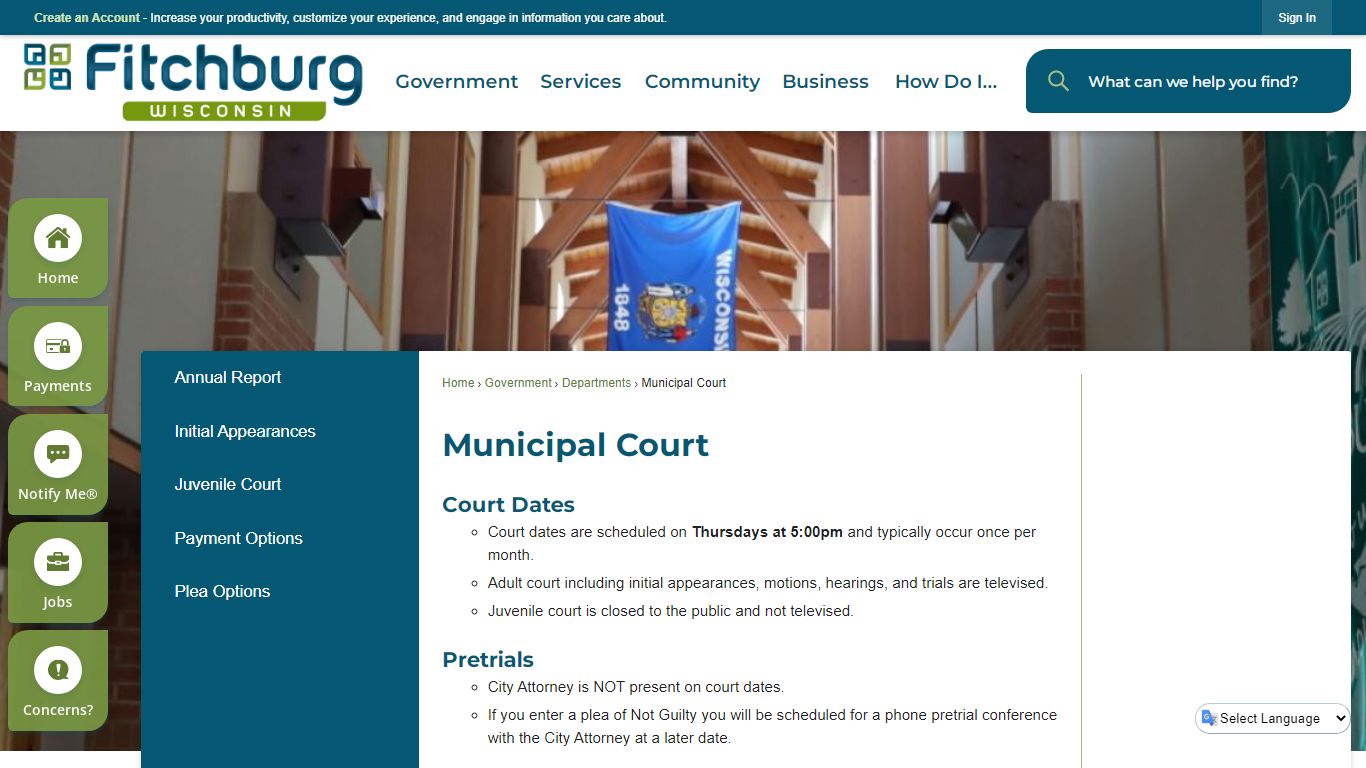 Municipal Court | Fitchburg, WI - Official Website